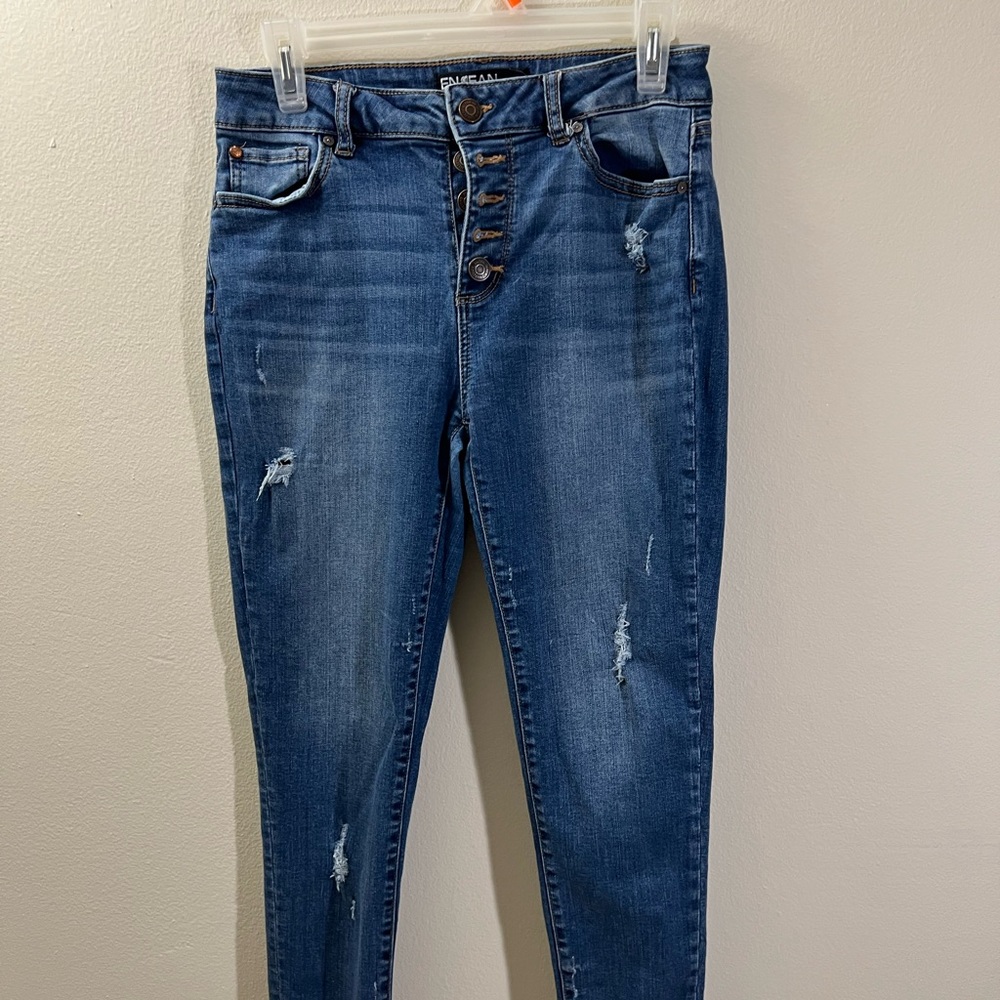 ENJEAN, size 7 junior, blue jeans